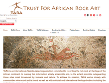 Tablet Screenshot of africanrockart.org